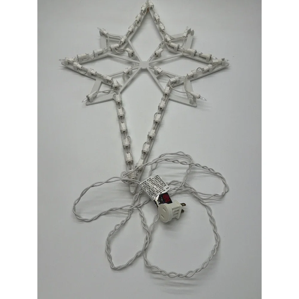 Impact‎ Plastics Lighted Star of Bethlehem 17 Inch Window Decoration 43 Light